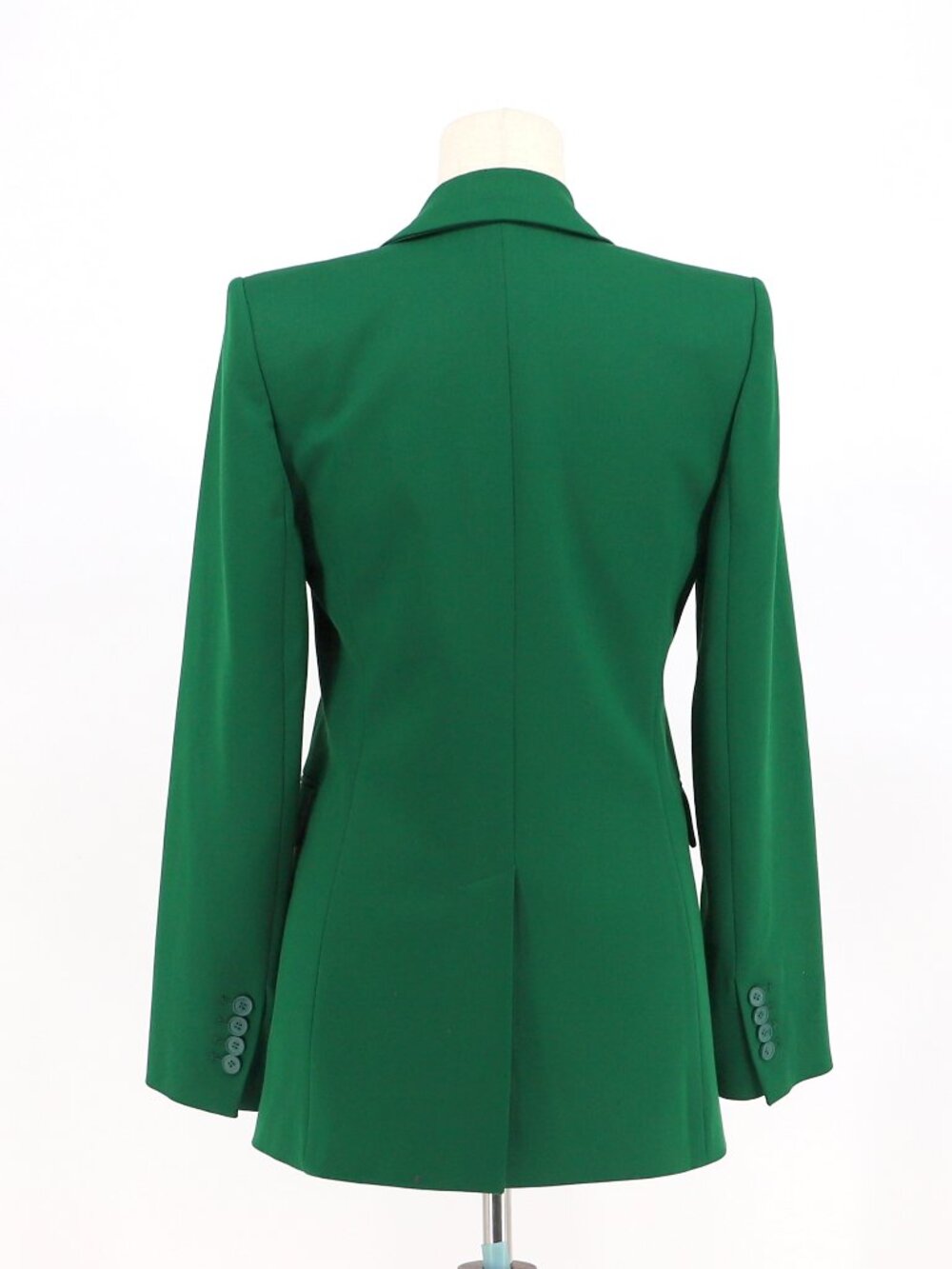 ZARA Shoulder Padded Blazer in Dark Green Size S - Picture 4 of 8